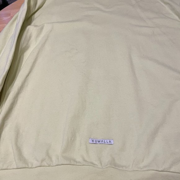 Cream/lime green Kuwalla long sleeve sweatshirt - Picture 3 of 3